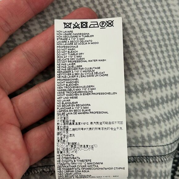 MM6 MAISON MARGIELA CHECK PRINTED DRESS ECRU/BLACK CHECK - Picture 12 of 14